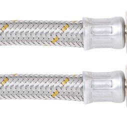 10HPH0600 Genuine Bromic Gas Stainless Hose (10MM, 1/2 X 1/2 BSP, 600MM)