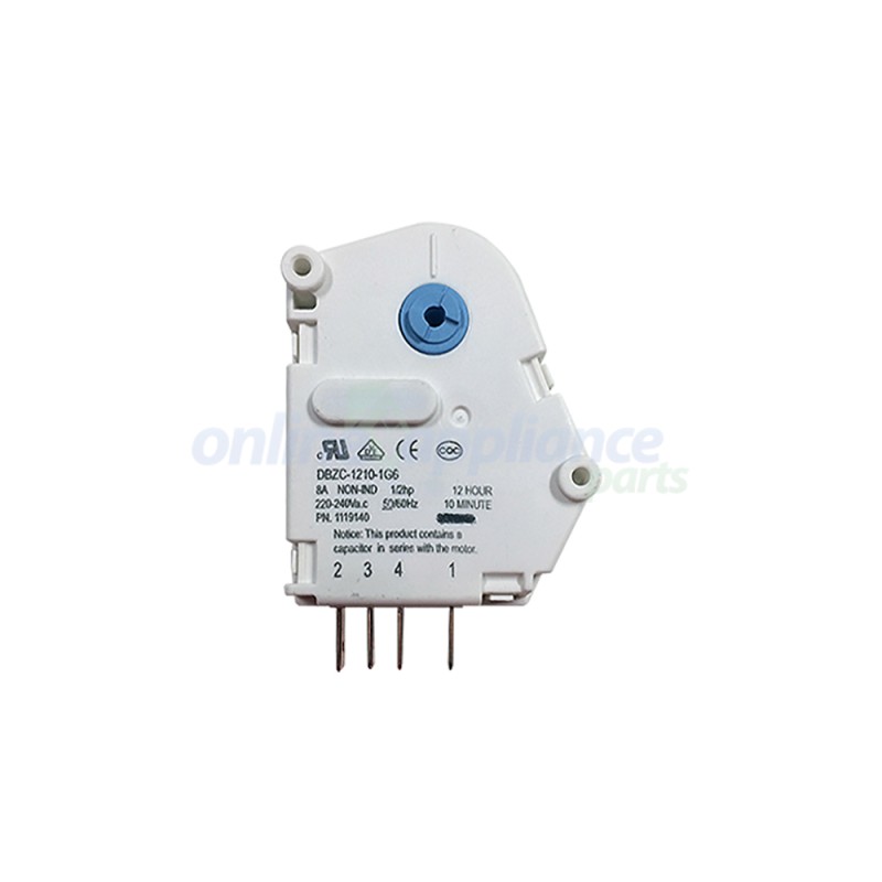 4055088746 Defrost timer 12hr 10 min, Fridge, Electrolux. Genuine Part 4055088746 Defrost timer 12hr 10 min, Fridge, Electrolux. Genuine Part