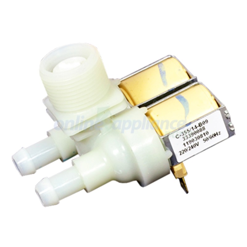 119030810 Double Water Inlet Valve, Washing Machine, Westinghouse. Genuine Part