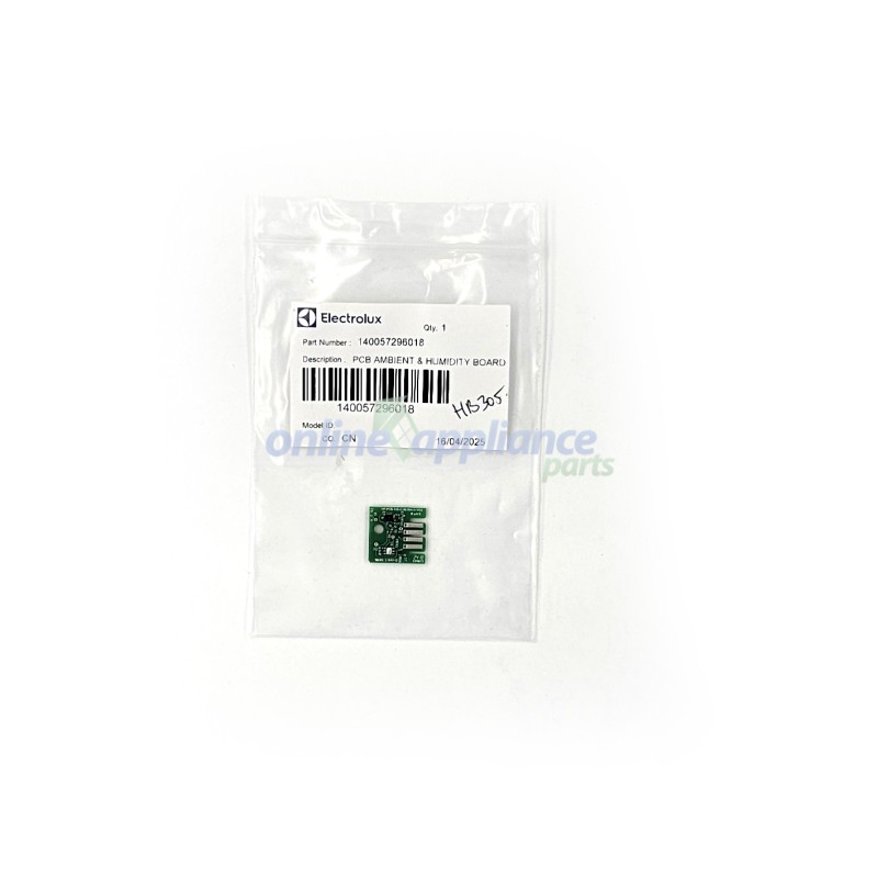 140057296018 Ambient and Humidity PC Board, Fridge, Electrolux. Genuine Part