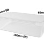 140068317027 Door Bin 1/2 Width. Flex., Fridge, Westinghouse. Genuine Part