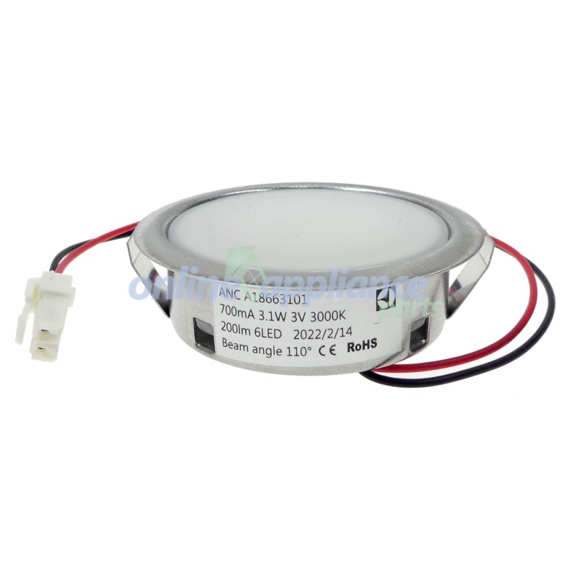 Showing image for 140186631010 Lamp Led 3V, Rangehood, Electrolux. Genuine Part 140186631010 Lamp Led 3V, Rangehood, Electrolux. Genuine Part image