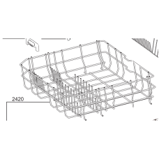 1759002500 Genuine IAG / Euromaid Dishwasher Lower Basket GDS14