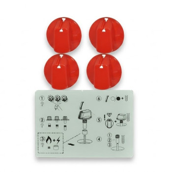4055986717 Knob, Knob, Red, 48Mm, Oven/Stove, Electrolux. Genuine Part 4055986717 Knob, Knob, Red, 48Mm, Oven/Stove, Electrolux. Genuine Part