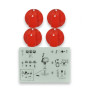 4055986717 Knob, Knob, Red, 48Mm, Oven/Stove, Electrolux. Genuine Part