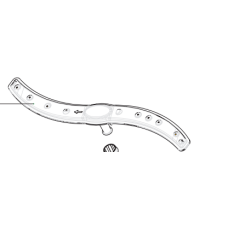 DAU1591112 Genuine Delonghi Dishwasher Lower Spray Arm DEDW645SI