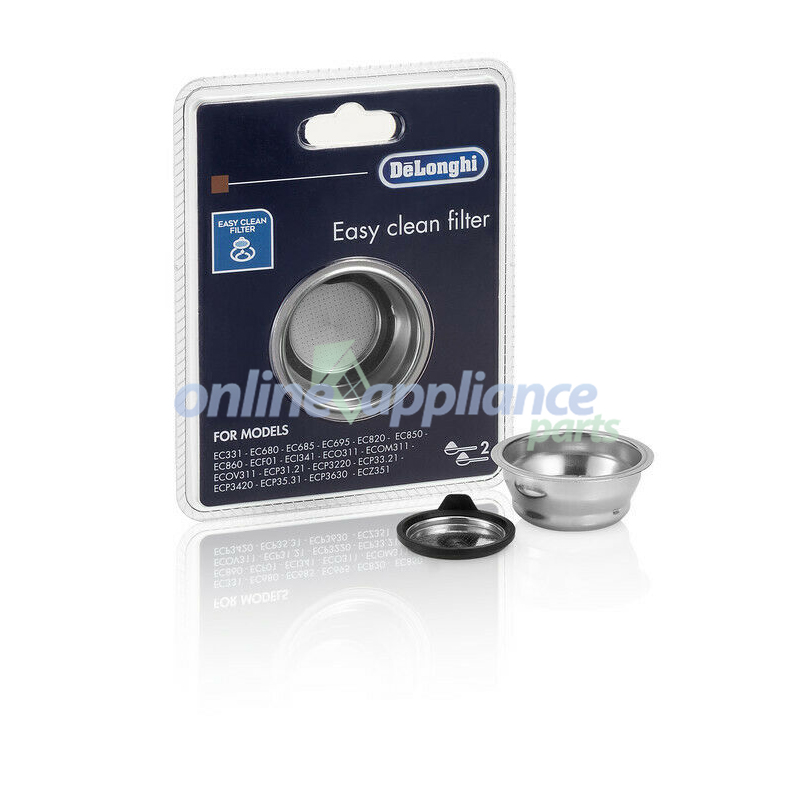 5513281001 Easy Clean Filter 2 Cups, Coffee Maker, Delonghi. Genuine Part