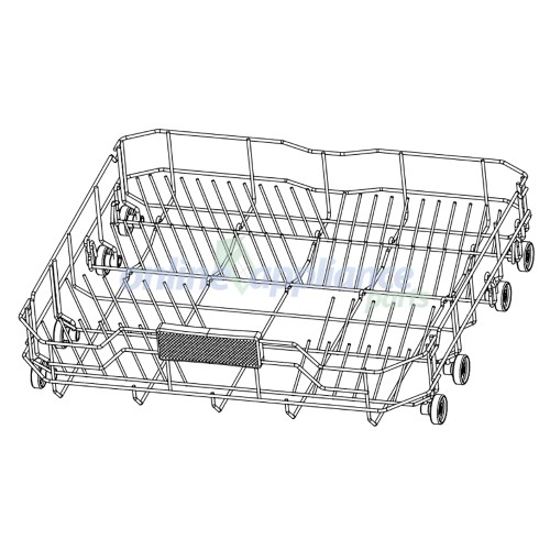 672000801047 Basket Lower Incl Rollers Omega Dishwasher Appliance Spare Online