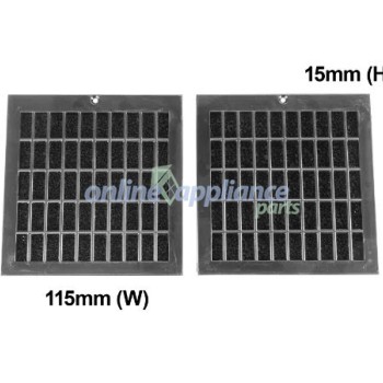 900403700 Carbon Filter Pair, Rangehood, Westinghouse. Genuine Part 900403700 Carbon Filter Pair, Rangehood, Westinghouse. Genuine Part
