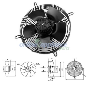 AC401 Air Conditioner 10" Axial Fan 55W Universal AC401 Air Conditioner 10" Axial Fan 55W Universal