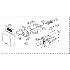 DA97-06072E Genuine Samsung Fridge Assembly Tray Ice Bucket Assembly (Auger Assy) RSA1UTSL1XSA