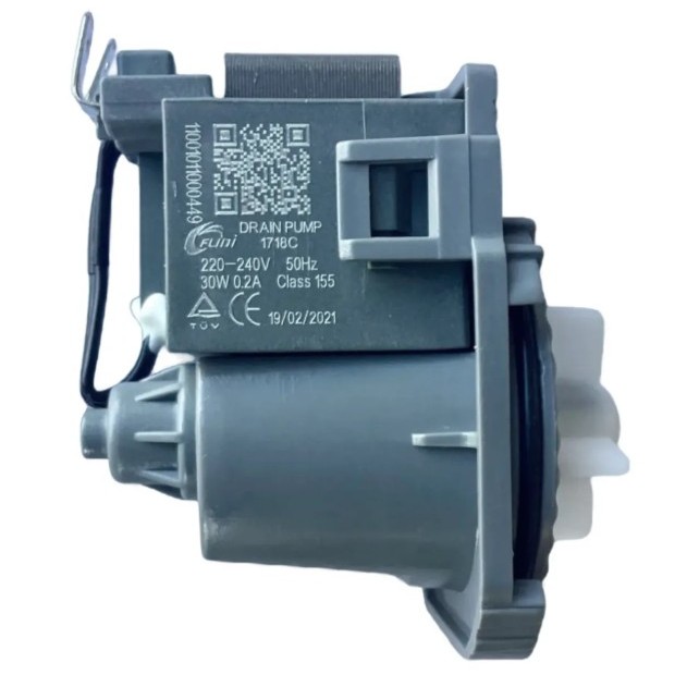 DAU1591138 Drain Pump, Dishwasher, Delonghi. Genuine Part Dishwasher Parts > Pumps and wash motors image