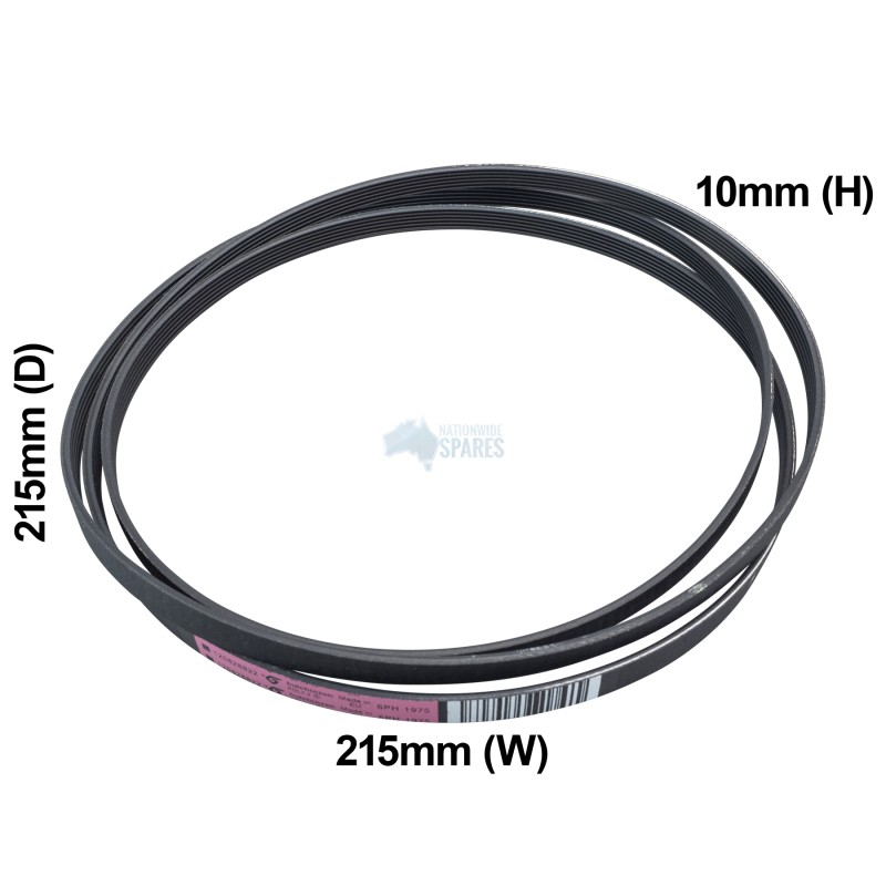 1258288222 Drum Drive Belt, Dryer, Electrolux. Genuine Part 1258288222 Drum Drive Belt, Dryer, Electrolux. Genuine Part