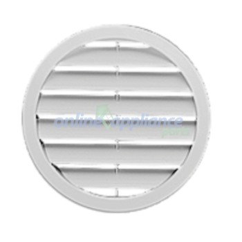 1333776118 Grille Exhaust Cover White, Dryer, Electrolux. Genuine Part