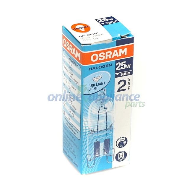 4055548822 Lamp Halogen 25W 240V G9 Pyro , Oven/Stove, Electrolux. Genuine Part