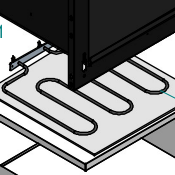 A/458/02 Genuine Ilve Oven 1300W Bottom Bake Element P150SGMP-P150SNGMP