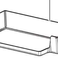 DA63-08117A Genuine Samsung Fridge Door Variety Guard Shelf SRL349MW SR320ML