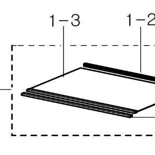 DA97-13502D Genuine Samsung Fridge Assy Shelf Glass Ref SRL350LS