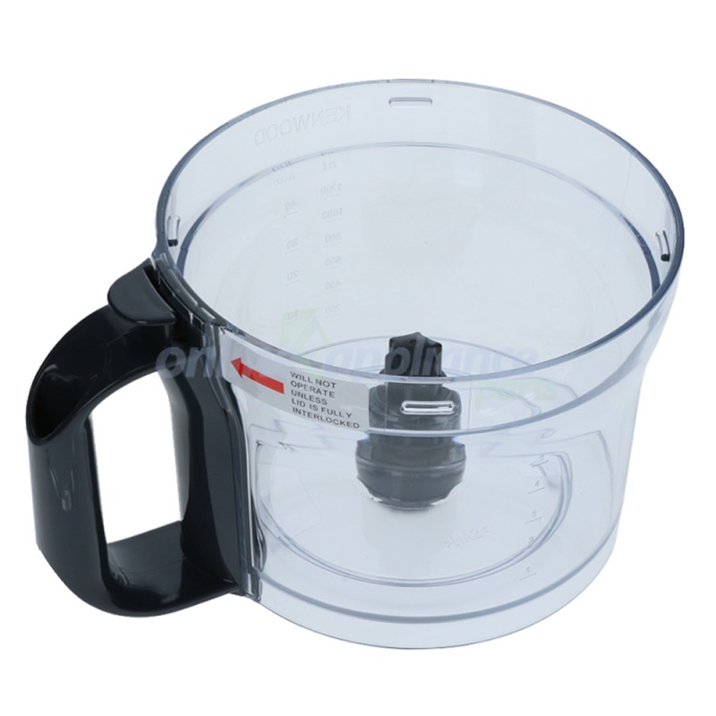 Showing image for KW714982 Bowl Assembly - Grey Handle, Food Processor, Delonghi. Genuine Part KW714982 Bowl Assembly - Grey Handle, Food Processor, Delonghi. Genuine Part image