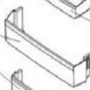 A02348002 Genuine Electrolux Westinghouse Kelvinator Fridge Door Bottle Bin KTB2302WA-R