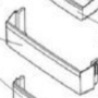 A02348002 Genuine Electrolux Westinghouse Kelvinator Fridge Door Bottle Bin KTB2302WA-R