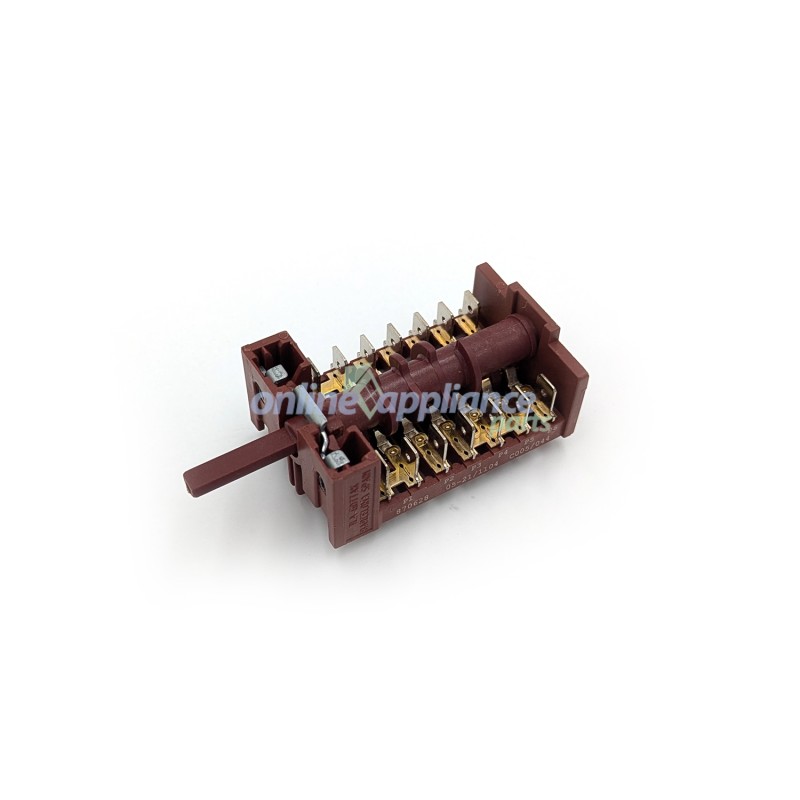 040899009908R Oven Function Commutator Switch, Oven/Stove, Blanco. Genuine Part 040899009908R Oven Function Commutator Switch, Oven/Stove, Blanco. Genuine Part
