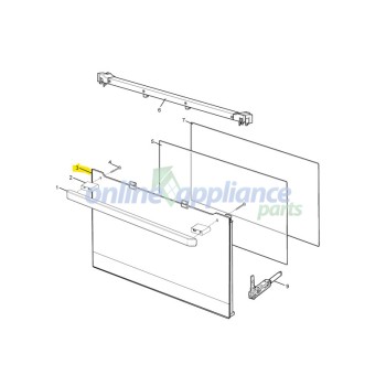 140173324025 Oven Door Panel Outer, Oven/Stove, Westinghouse. Genuine Part 140173324025 Oven Door Panel Outer, Oven/Stove, Westinghouse. Genuine Part