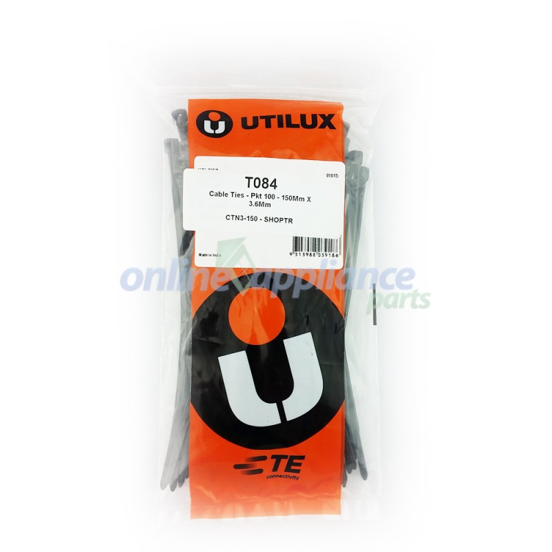 Showing image for T084 Cable Ties Pkt 100 150Mm X 3 6Mm Universal T084 Cable Ties Pkt 100 150Mm X 3 6Mm Universal image