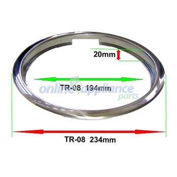 TR-08 Cooktop Trim Ring Large Universal TR-08 Cooktop Trim Ring Large Universal