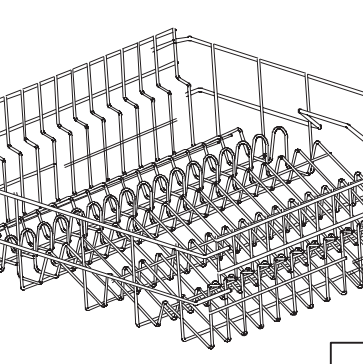 1799500200 Upper Basket/ Rack, Dishwasher, Blanco. Genuine Part