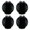 UK-48B4 Cooktop Knob 48 mm Black x 4 with decal set Universal