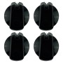 UK-40B4 Cooktop Knob 40 mm Black x 4 with decal set Universal