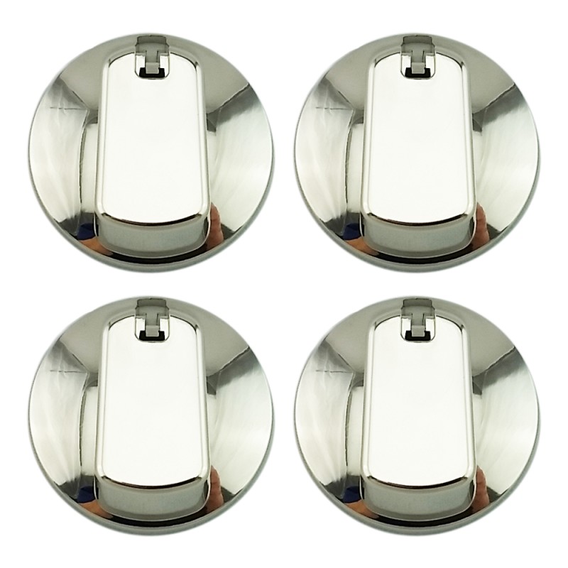 UK-40C4 Cooktop Knob 40 mm Chrome x 4 with decal set Universal