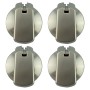 UK-40S4 Cooktop Knob 40 mm Stainless x 4 with decal Universal