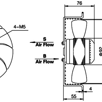 Showing image for AC401 Air Conditioner 10" Axial Fan 55W Universal AC401 Air Conditioner 10" Axial Fan 55W Universal Other Common Fridge Parts, Air Conditioner Parts image