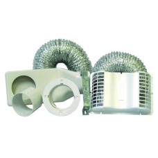 DK4E Deflect-O Dryer Vent Kit wtih Duct - Eave