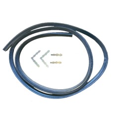 Universal oven door seal - 3 sided with clips